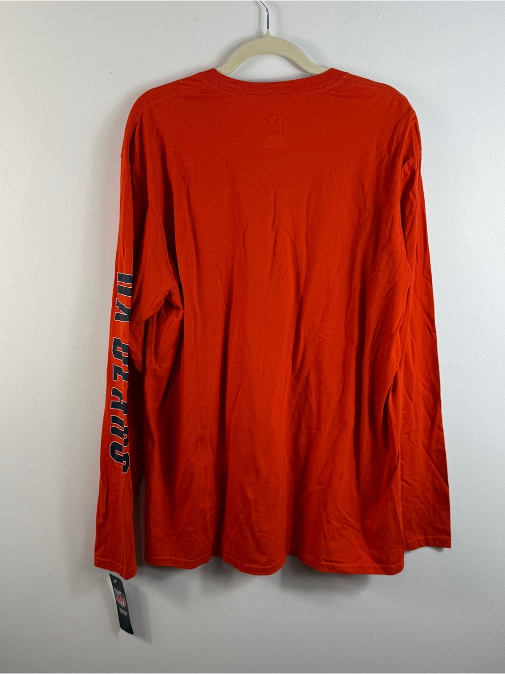 Chicago Bears NFL Team Apparel Men’s Long Sleeve T-Shirt XL Orange Da Bears NWT - Picture 4 of 12